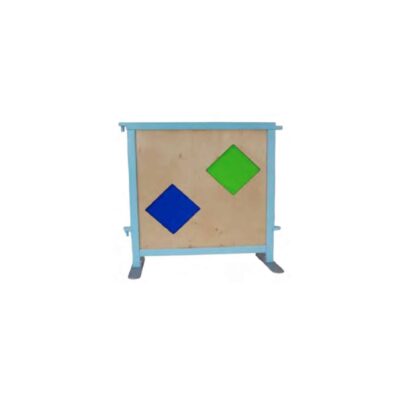 Raumteiler Mini "Rauten" - Plexiglas blau/grün