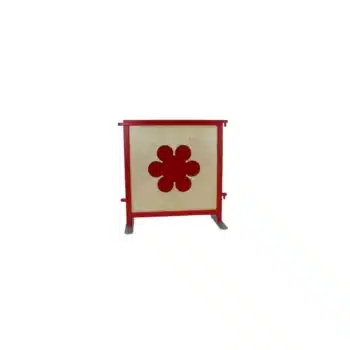 Raumteiler Mini Holzwand Blume - Plexiglas rot