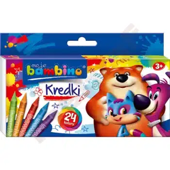 Moje Bambino-Farbstifte, 24 Farben