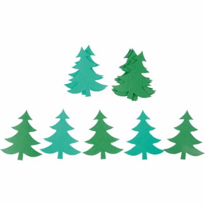 Kartonstanzteile - Tannenbaum, grün