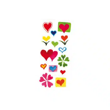 Dekor-Sticker für Porzellan – Herzen