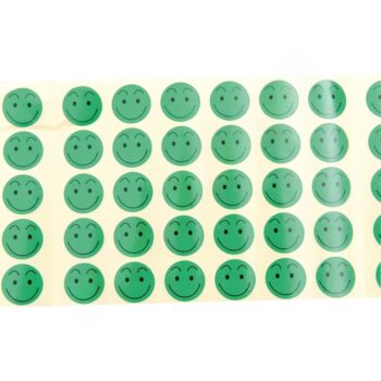 Aufkleber Smiley, grün
