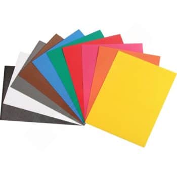 E-Wellpappe 50 x 70 cm, 10 Farben