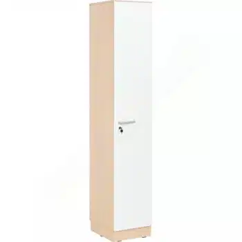 Grande Spindschrank, einzeln, Tiefe: 48 cm, Höhe: 223 cm - Ahorn, Tür weiß