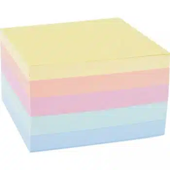 Notizklotz geleimt, pastell
