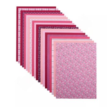 Papier-Set – Rosa Muster