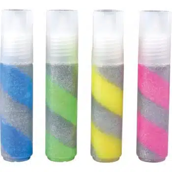 Spiral-Glitter-Glue, 4 Stück