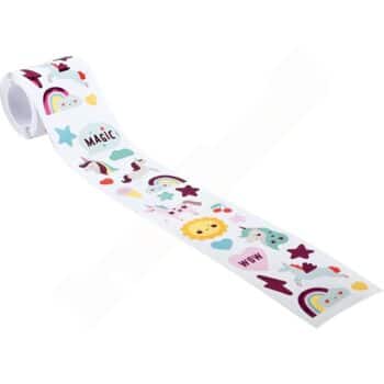 Sticker auf Rolle, Einhorn