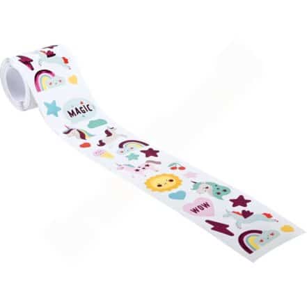 Sticker auf Rolle, Einhorn