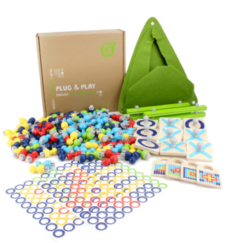 PLUG IT "TicTacToe und Steckspiel Set", 178 Teile