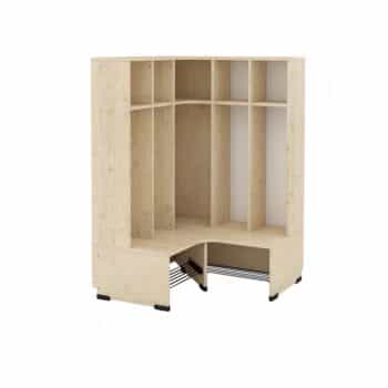 Eckgarderobe Tropfen 5, Sitzhöhe: 31 cm