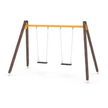 Doppel-Schaukel mit Schaukelsitzen - WOODEN SWING WD1422-1 - Vinci Play