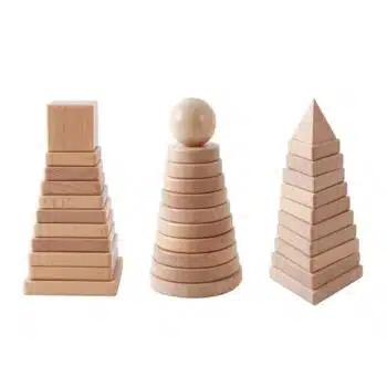 Holz Steckspiel, 3 Formen - Beleduc