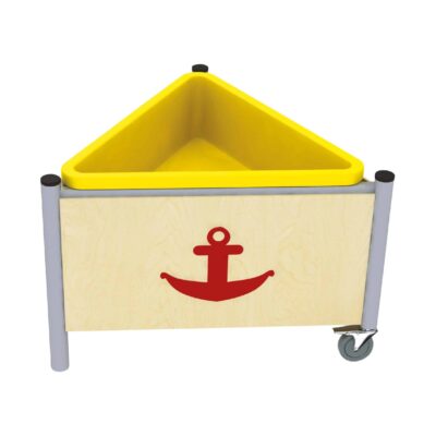 Mobiler Matschtisch, dreieckig