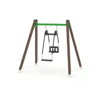 Schaukel mit Schaukelsitz und Kleinkindsitz - WOODEN SWING WD0520 - Vinci Play