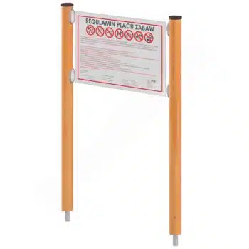 Orbis Infotafel, breit, Holzpfosten
