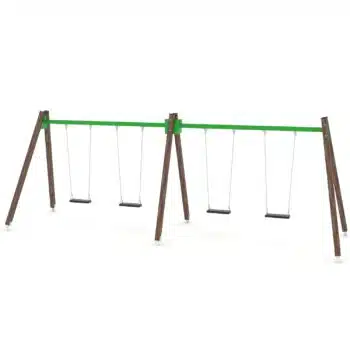 4er Schaukel mit Schaukelsitzen - WOODEN SWING WD1424-1 - Vinci Play