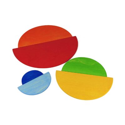 Regenbogenplatten, 6 teilig - Bauspiel