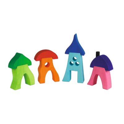 Zwergenhäuser, 8 teilig - Bauspiel