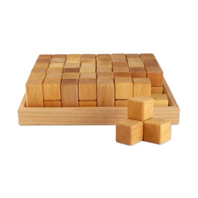 Winkelwürfel Natur, 24 teilig - Bauspiel