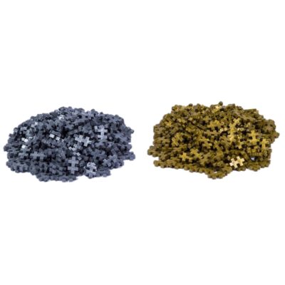 Plus Plus Mini, Gold-Silber, 2.000 Bausteine