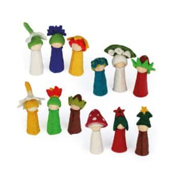 Blumenkinder aus Filz, Jahresset, 12 tlg. - Bauspiel