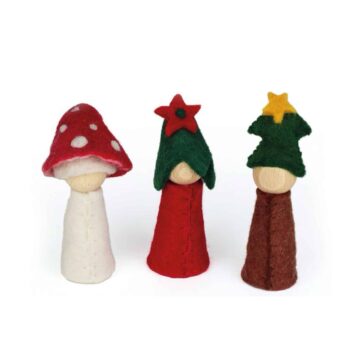 Blumenkinder aus Filz, Winter, 3 tlg. - Bauspiel