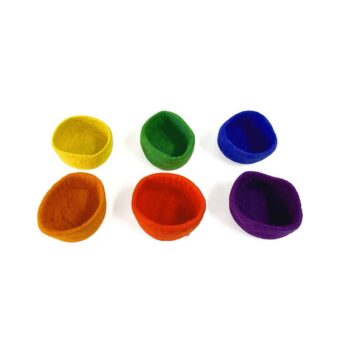 Filz-Schalenset, klein, 6 teilig - Bauspiel