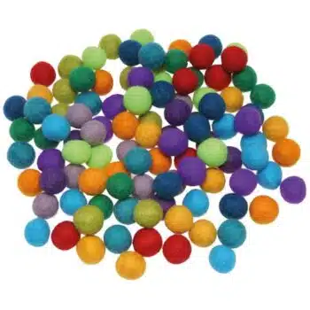 Filzkugeln "Bunt I" 120tlg.