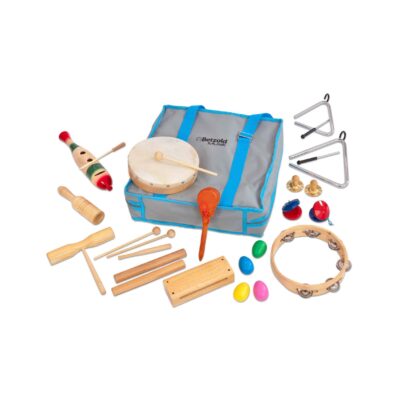 Betzold Musik Rhythmik-Tasche mit 19 Instrumenten