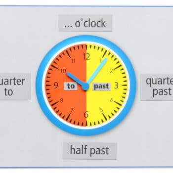 Lernuhr Englisch „What's the time?“