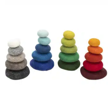 Regenbogen-Filzkiesel, 20-tlg.