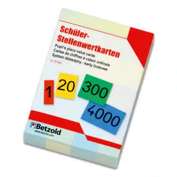 Stellenwertkarten aus Karton