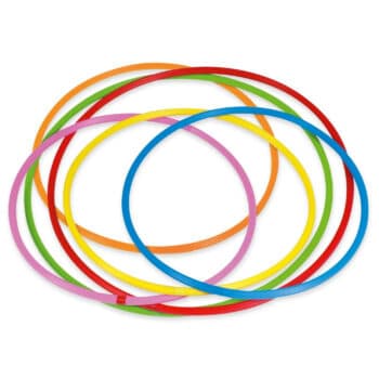 Gymnastik-Reifen Regenbogen-Set, 6 Stück