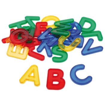 Transparente Buchstaben
