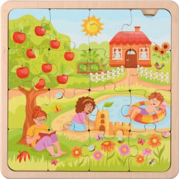 Lebenszyklen Puzzle Jahreszeiten