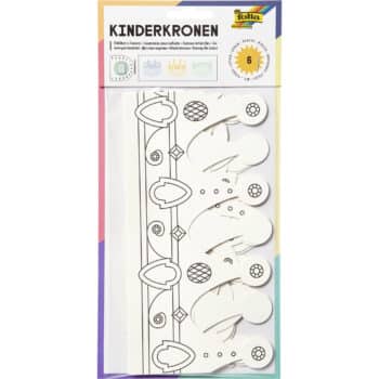 Kinderkronen-Bastelset mit 6 Kronen