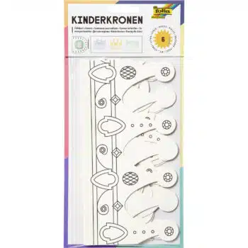 Kinderkronen-Bastelset mit 6 Kronen