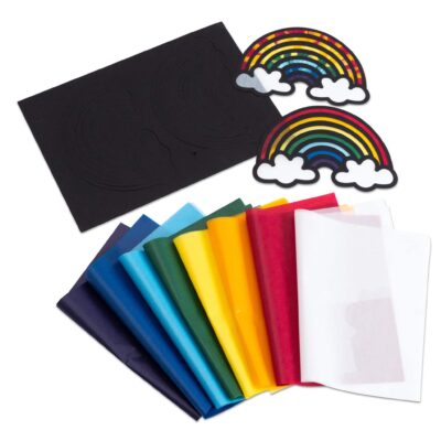 Fensterbilder „Regenbogen“, 24 Stück