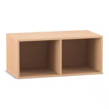 Flexeo® Aufsatzregal, 2 Fächer, Mittelwand, Breite 94,4 cm