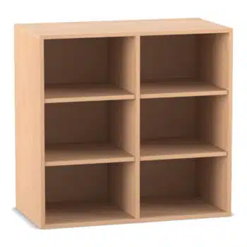 Flexeo® Aufsatzregal, 6 Fächer, Mittelwand, Breite 94,4 cm