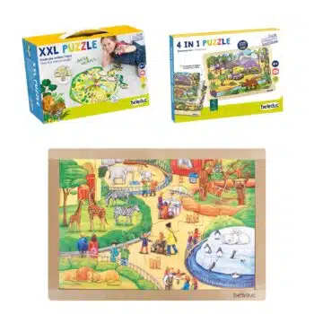 Puzzle-Set "Tiere & Dinos"