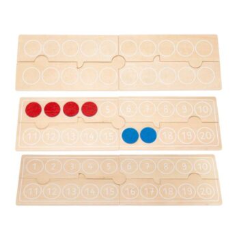 Holzpuzzle "Zahlen, zählen, legen" Stück 4tlg.