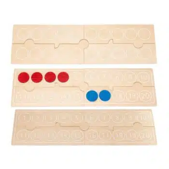 Holzpuzzle "Zahlen, zählen, legen" Stück 4tlg.