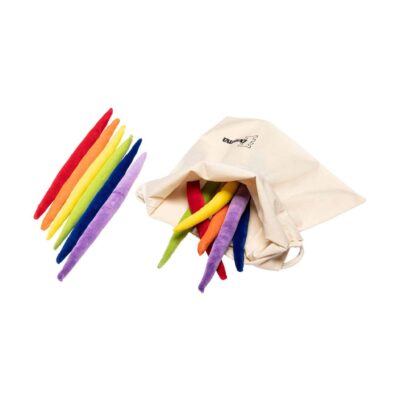 Stoffzipfel Set Regenbogen