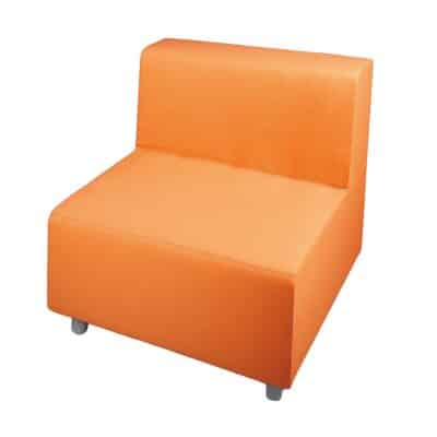 Sofa 1-Sitzer mit Lehne, Stoff schwer entflammbar