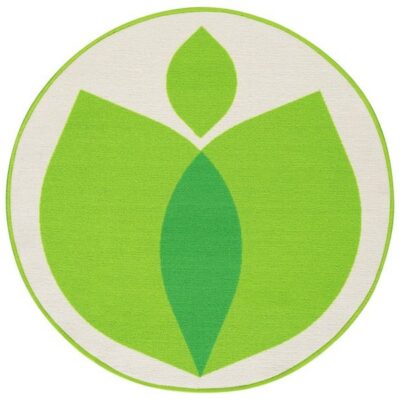 Teppich Hip Hop Blätter Ø 100 cm 