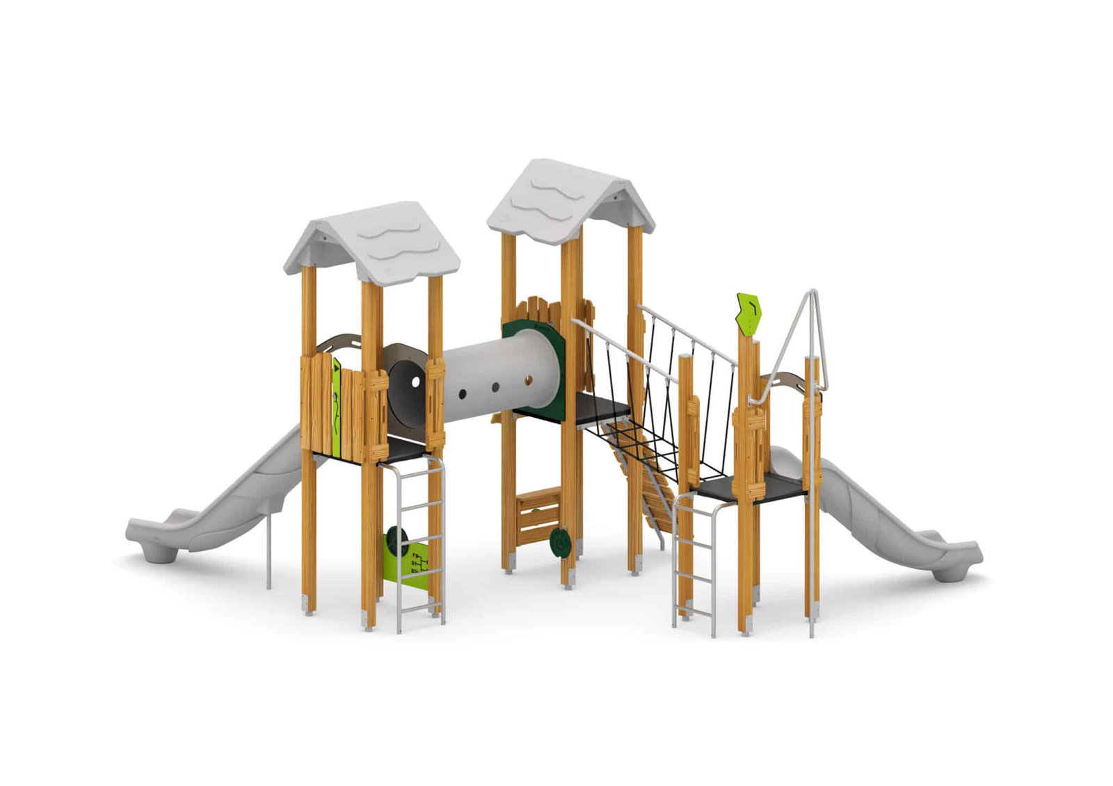 Spielturm Mit Hangebrucke